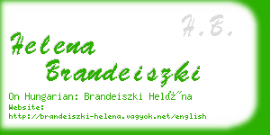 helena brandeiszki business card